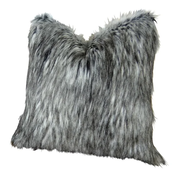 Plutus Siberian Faux Husky Handmade Throw Pillow 26x22 x 26x22