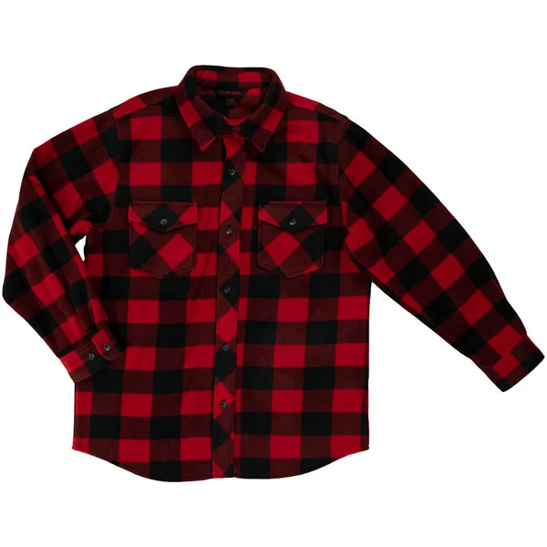 Tough Duck Buffalo Check Fleece Shirt (Color: Red Buffalo Check, Size: XL)