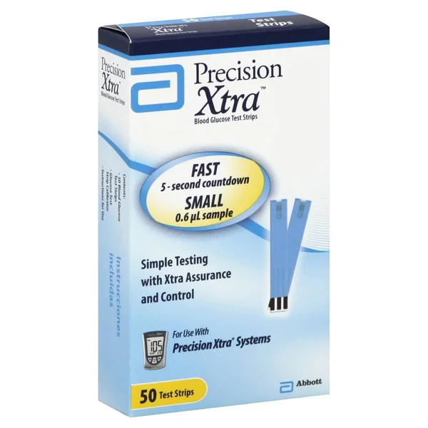 Precision Xtra Test Strips - Blood Glucose - 50 test strips