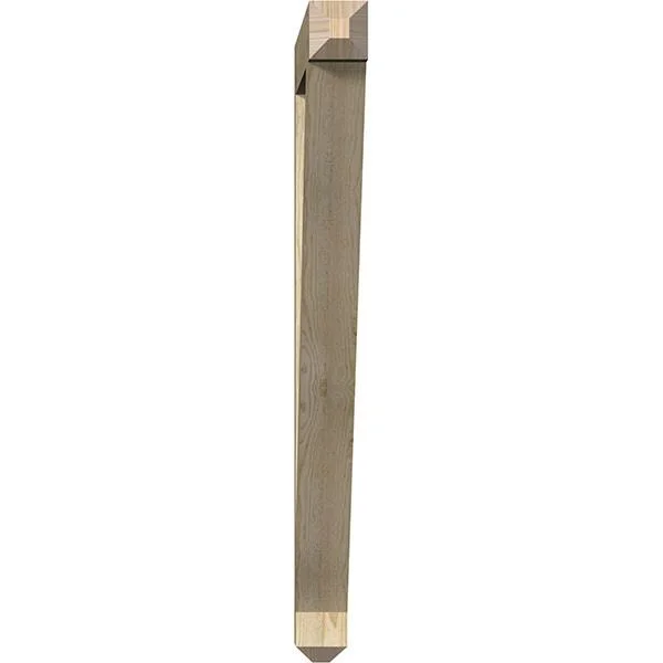 Ekena Millwork 4x22W x 42x22D x 48x22H Traditional Craftsman Rough Sawn BRACKET, Douglas Fir