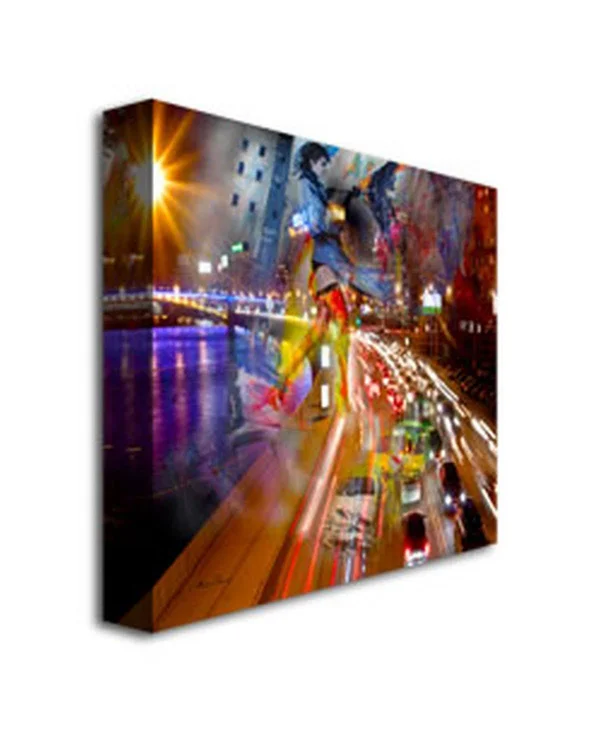 Trademark Fine Art 'Traffic' Canvas Art, Multicolor