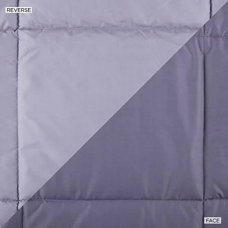 Home Expressions Classic Plus Down Alternative Reversible Comforter with Scotchgard - Purple