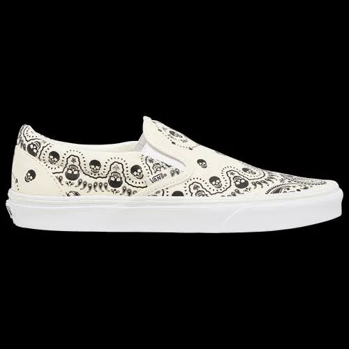 Vans Mens Vans Slip on - Mens Skate Shoes White/Black Size 10.5
