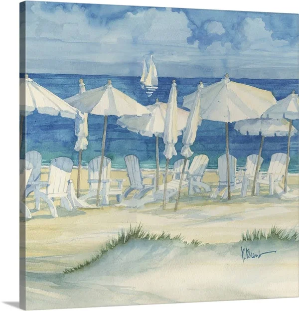 White Dune Beach II - Canvas Wall Art, 30x30, Great Big Canvas