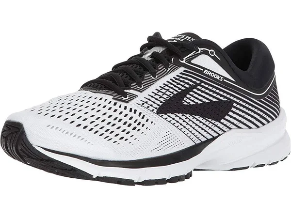 Brooks Men's Launch 5 Running Shoe - Size: 8.5, White - Black