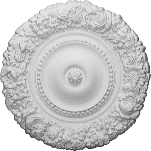 21x22OD x 2x22P Marseille Ceiling Medallion (Fits Canopies Up to 7 3/8x22), Hand-Painted Brushed Mahogany