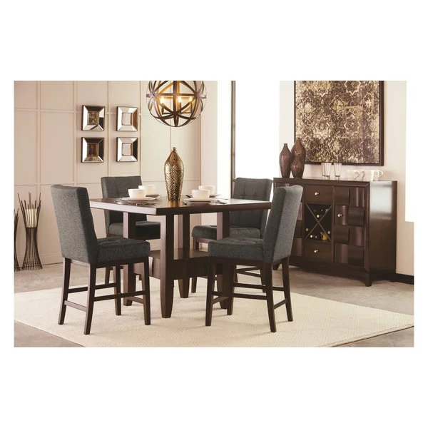 Ashley Chanella Dark Gray Upholstered Barstool Set of 2 D582-124