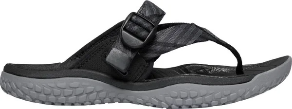 Keen Women's Solr Toe Post Sandal - 10 - Black - Steel Grey