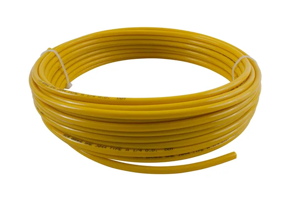 Mytee Products 3/8x22 OD x 100& Yellow SAE J844 Nylon Air Brake Tubing Dot Approved, Pneumatic Nylon Air Line Hose for Air Brak