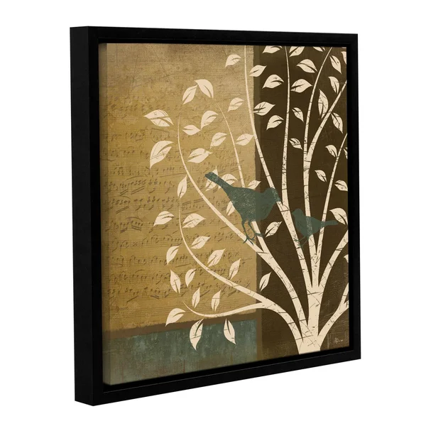 ArtWall Jennifer Pugh's Song Birds II, Gallery Wrapped Floater-framed Canvas - 36x36