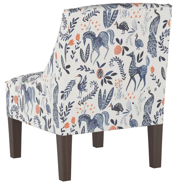 Hudson Swoop Armchair Animal Print Ivory - Threshold