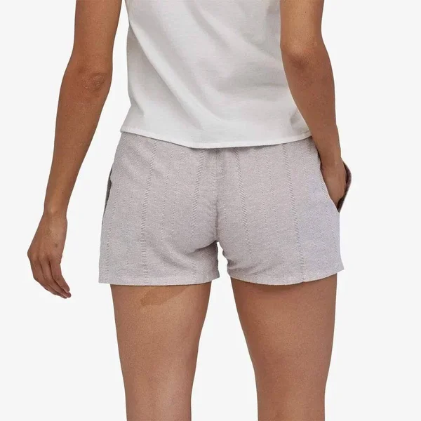 Patagonia Island Hemp Baggies Shorts - Women's L Fiber Flora Multi Big: Ink Black