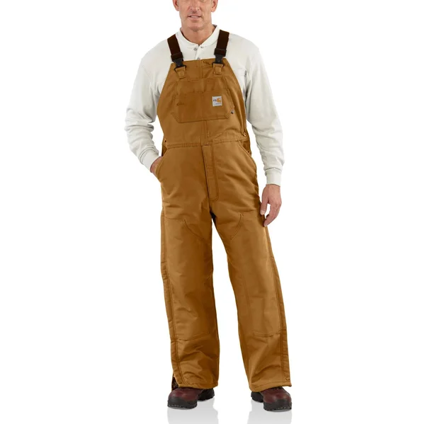Carhartt Flame-Resistant Duck Bib Overall/Quilt-Lined