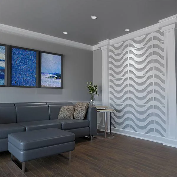 Ekena Millwork WALP24X24PKR 23 3/8x22W x 23 3/8x22H x 3/8x22T Large Parker Decorative Fretwork Wall Panels in Architectural Grad