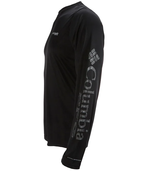 Columbia Red Spark/Americana Men's Terminal Tackle PFG Sleeve Long Sleeve Shirt