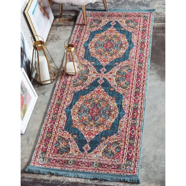 Unique Loom Regla Baracoa Rug - 4&3 inch x 6&, Red