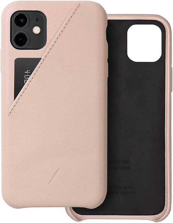 Native Union Clic Card Case - Crafted with Genuine Italian Nappa Leather Slim and Lightweight Cover with Card Holder - Compatibl
