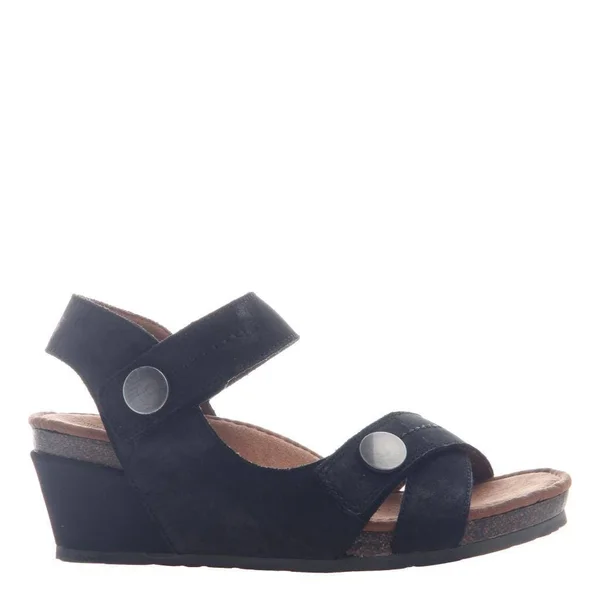 Women's OTBT Sandey Wedge Sandal, Size: 7.5, Black
