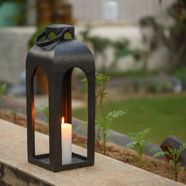 22x22 Cast Metal Outdoor Lantern Natural - Smith & Hawken