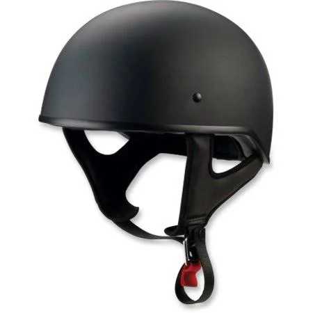 Z1R CC Beanie Mens Half Helmet Flat Black - Size: 2XL