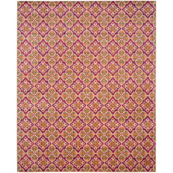 Safavieh Madison MAD605A Fuchsia - Gold 9& x 12& Area Rug