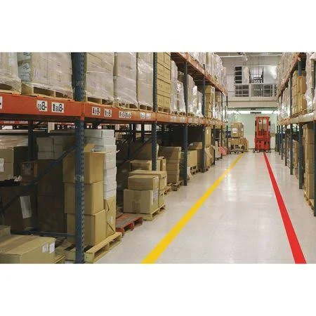 4x22 Red Solid Floor Tape - Mighty Line 4RR - 100& Roll
