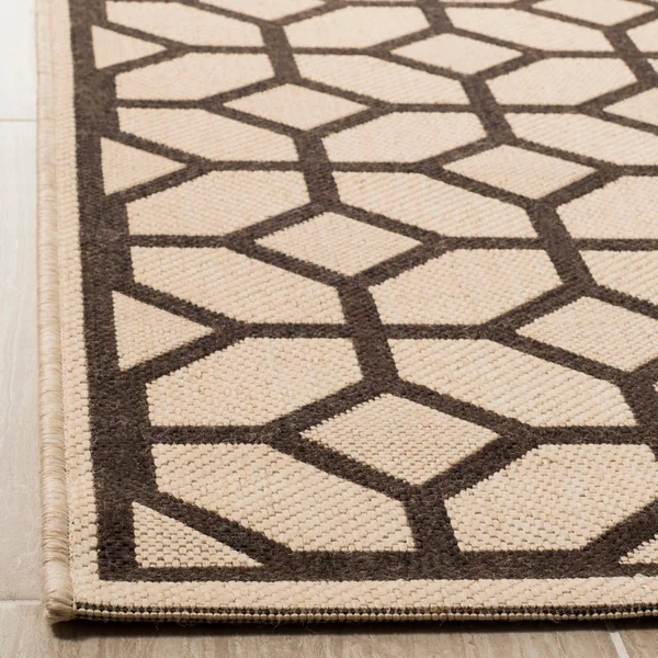 Safavieh Linden LND127Q 6&7x22 x 6&7x22 Square Red, Creme Area Rug