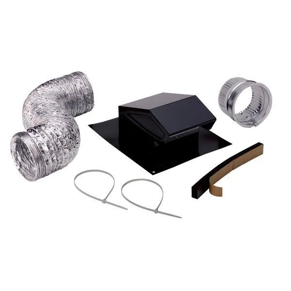 Broan, RVK1A, Roof Vent Kit, 8-Foot of 4x22 Flexible Aluminum Duct