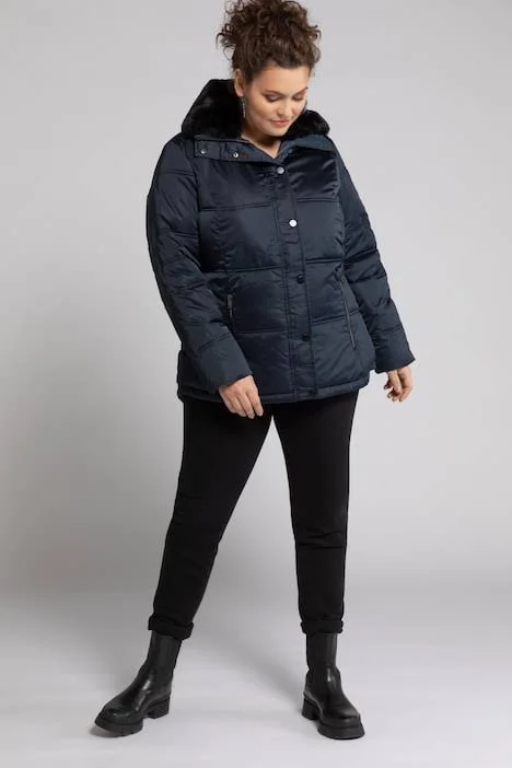 Plus Size Jacket, Woman, Blue, Size: 12/14, Polyester, Ulla Popken
