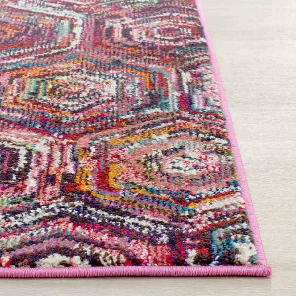 Safavieh Monaco Pink/Multi 8 ft. x 11 ft. Area Rug