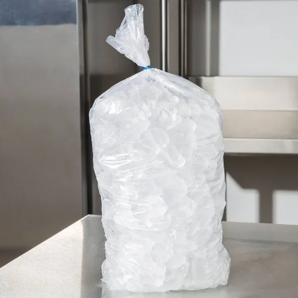 5 lb. Clear Plastic Ice Bag - 1000/Bundle
