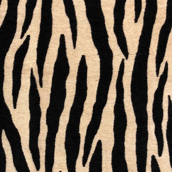 Plutus Zippy Zebra Black and Beige Luxury Throw Pillow 12x22L x20x22W
