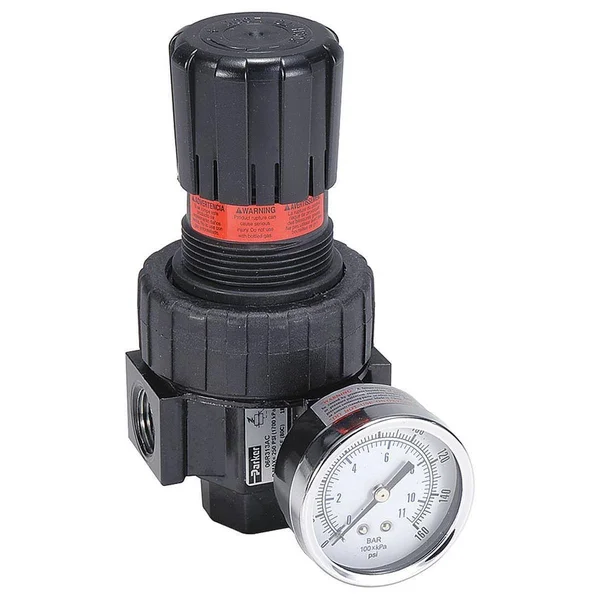 Parker 06R318AC Air Regulator, 1/2 in. NPT, 75 Cfm, 250 PSI