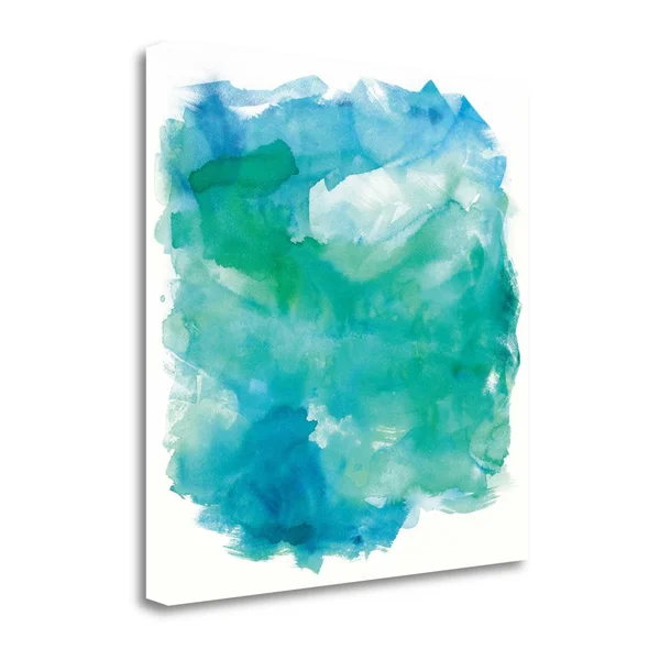 Tangletown Fine Art 'Sea Glass' by Schick Mike Painting Print on Wrapped Canvas - Size: 30 inch x 30 inch, Green