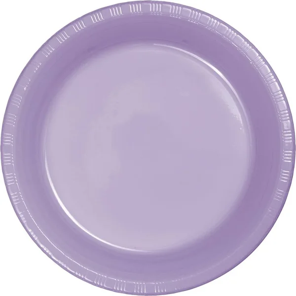 Creative Converting 28193021 Luscious Lavender Dinner Plate, Plastic Solid (Case of 240)
