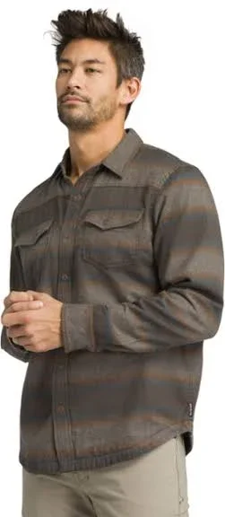 Prana Asylum Flannel Shirt - Men's Scorched Brown Heather - S