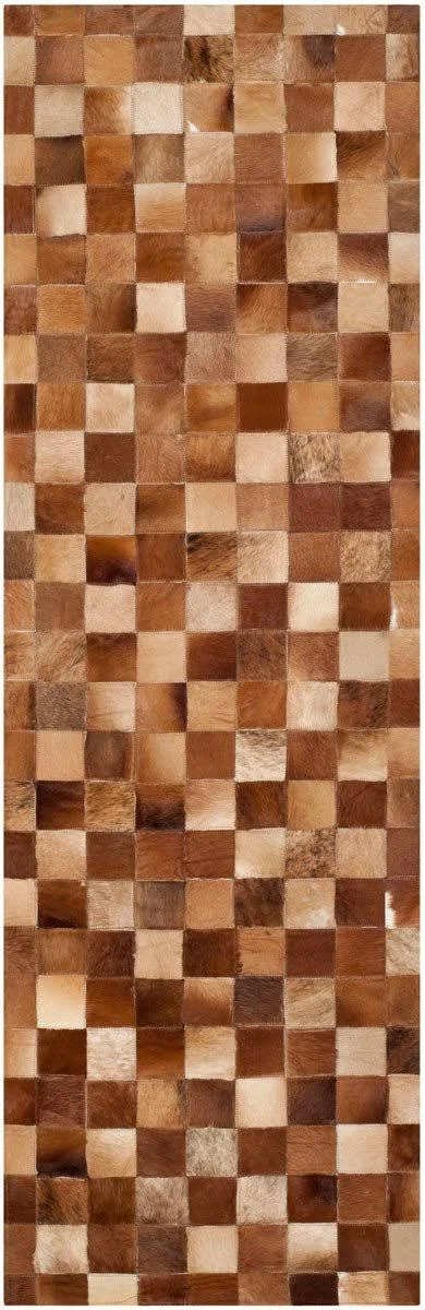 Safavieh Studio Leather STL517B 8& x 10& Brown - Beige Rug
