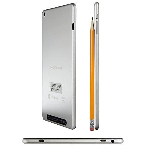 NuVision 8-Inch Full HD (1920 x 1200) IPS Touchscreen Tablet PC Intel Atom Z3735f Quad-core Processor 2GB Ram 32GB SSD eMMC - 8.80 x 4.90 x 0.40 in