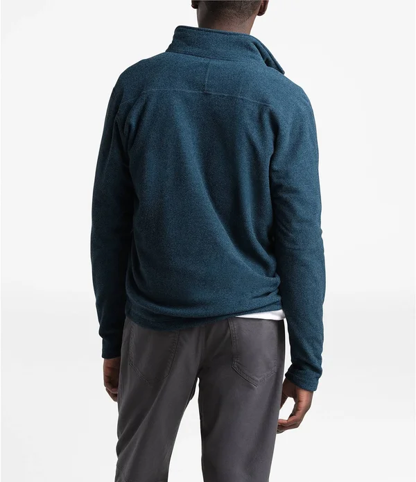 The North Face Men's Textured Cap Rock 1/4 Zip Pullover, Medium, Blue