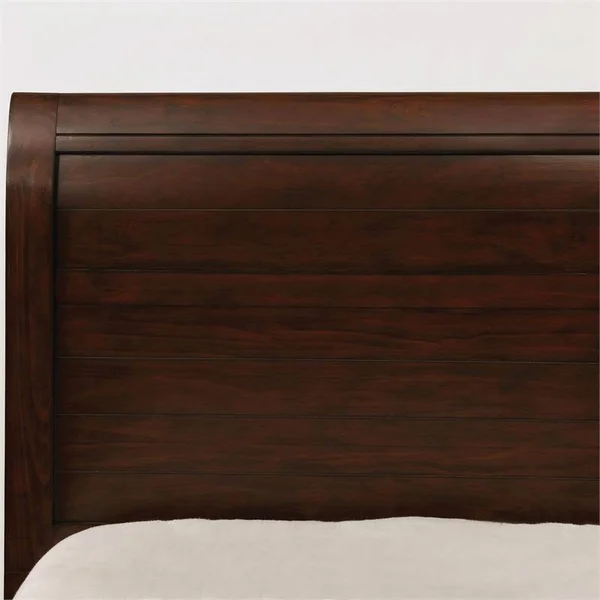 Furniture of America Covington Youth Twin Bed in Brown Cherry