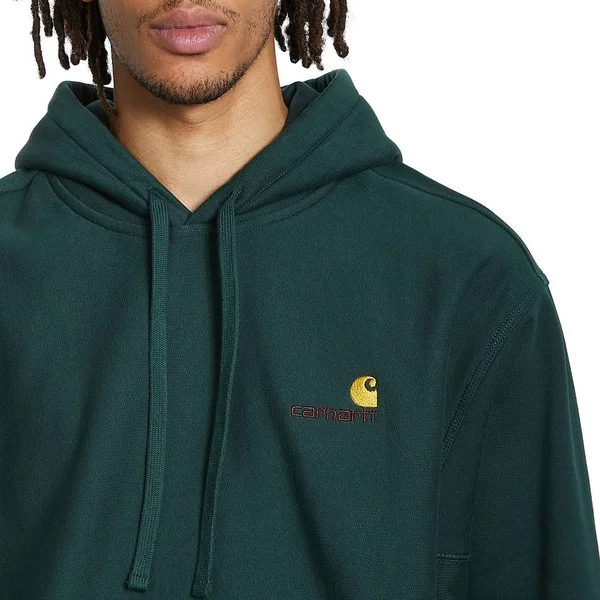 Carhartt WIP Hooded American Script Sweat - Grove - S - Men