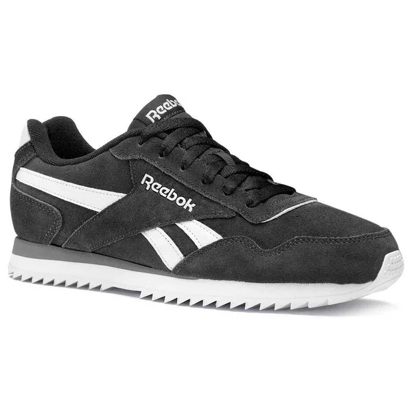 Reebok Royal Glide Ripple Shoes Black White - 48.5