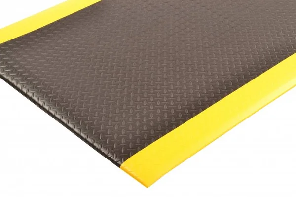 Notrax 419S0312BY Antifatigue Runner - black, yllwbrdr, 3X12Ft