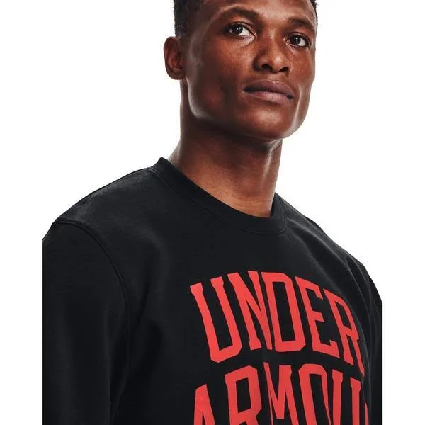 Under Armour Men's Rival Terry Crew - Black, XL