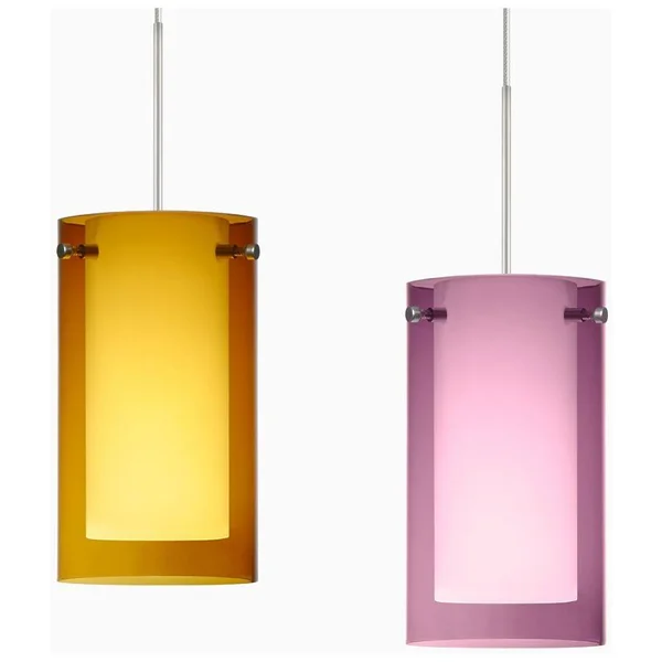 Besa Lighting 1XT-G44007-LED-BR Pahu Pendant Light, Bronze