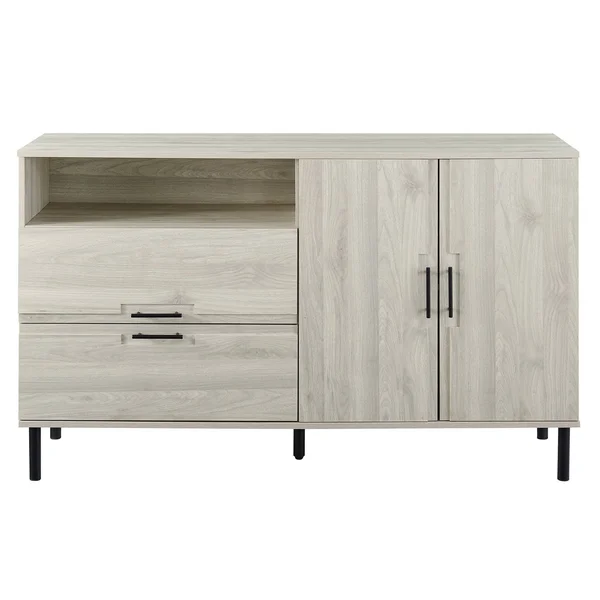 56x22 2 Door Contemporary Sideboard Birch - Saracina Home