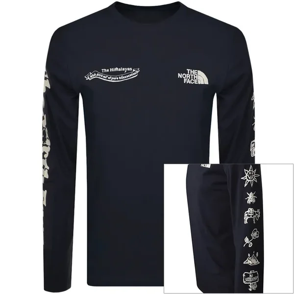 The North Face Men's Himalayan Bottle Long Sleeve T-Shirt - XXL, Aviator Navy
