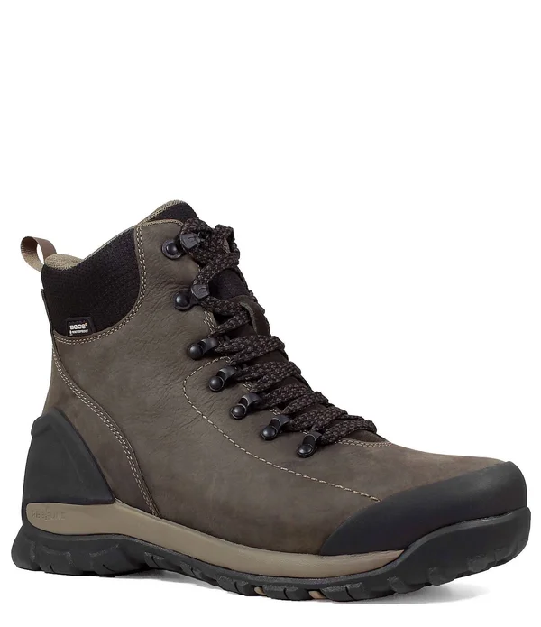 Bogs Men's Foundation Leather Comp Toe Boot Brown 11.5