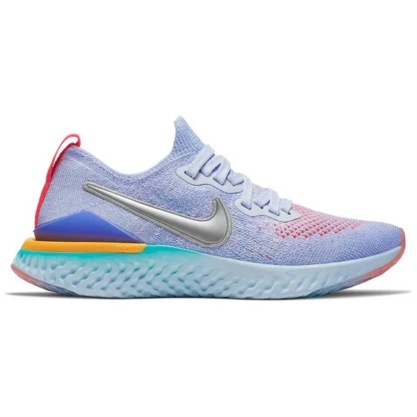 Nike Epic React Flyknit 2 GS &Aluminum& Youth Sneakers - Size 4.5