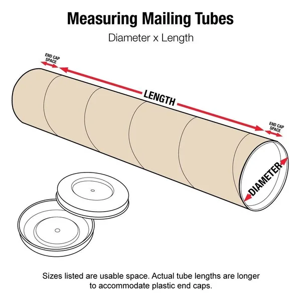 8 x 36x22 Kraft Jumbo Mailing Tubes